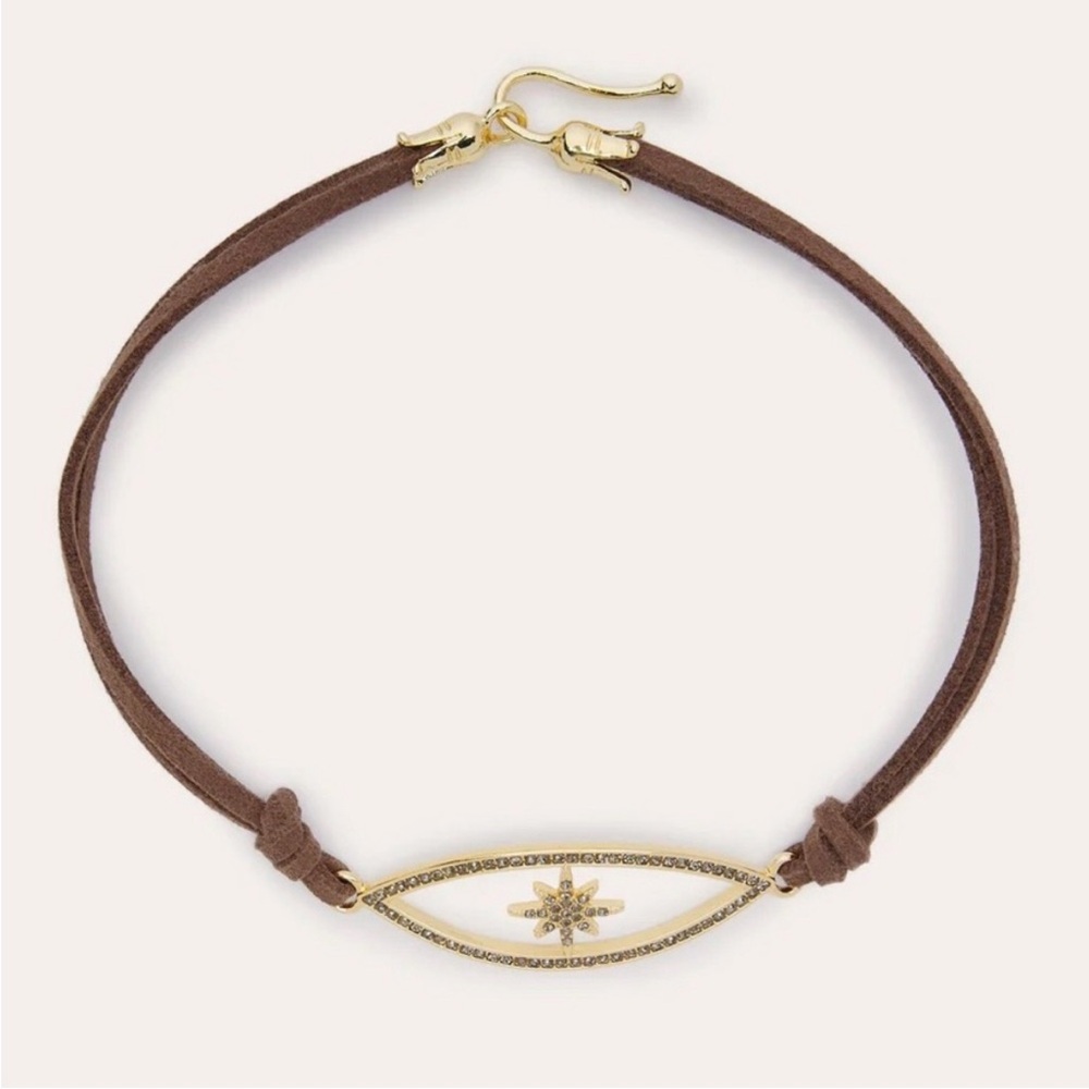 Ramy Brook Brown Suede Choker Necklace. OS. NWT.